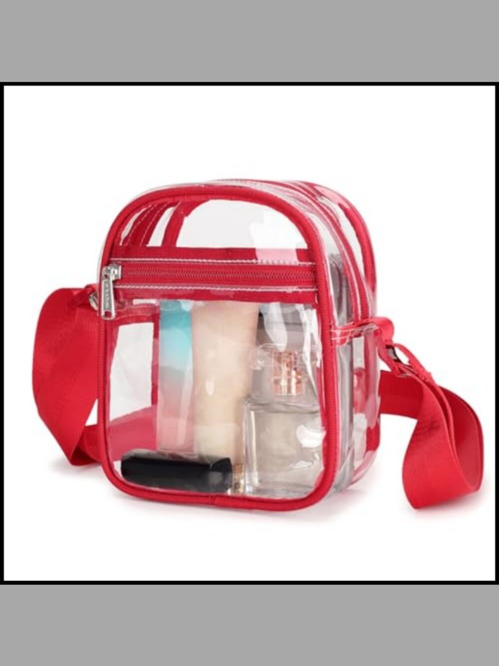 Clear Stadium Approved Crossbody Bag PVC Transparent Purse